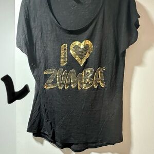 Zumba Fitness Black Short Sleeve Tee